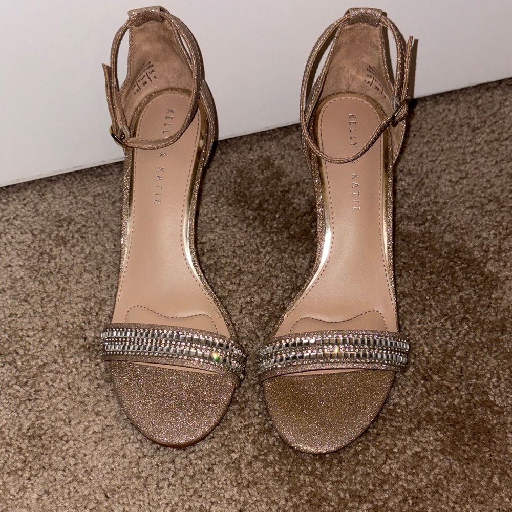Kelly & Katie Women's Sparkling Heels - Gold